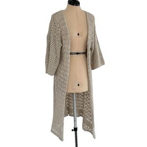 Daytrip Crochet Long Cardigan